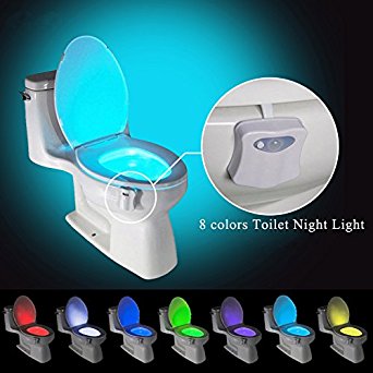 NEW Led Motion-Activated Toilet Seat Light
