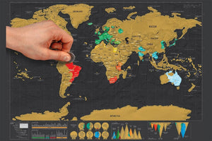 Scratch Off Traveler's Map - MUST Have For Seriours Travelers